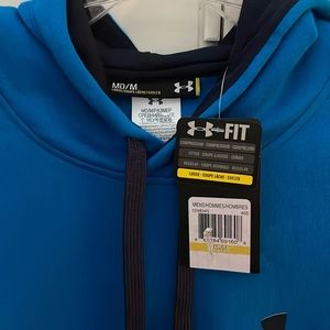 Men’s, Under Armour blue sweatshirt. Size medium. New with tags.